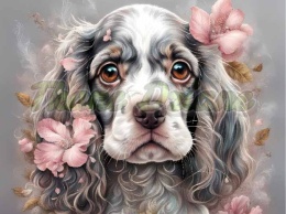 PANEL DRUKOWANY SPANIEL ANGIELSKI Z BALONAMI NR 19