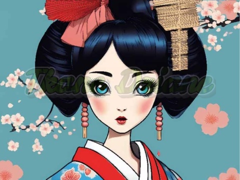 PANEL DRUKOWANY GEISHA NR 3