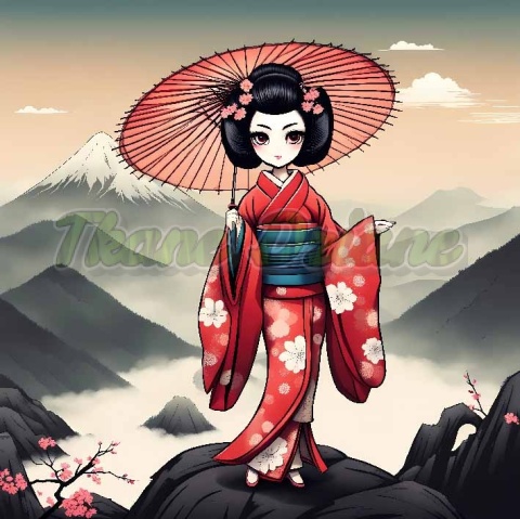 PANEL DRUKOWANY GEISHA NR 4