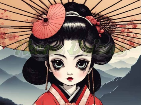 PANEL DRUKOWANY GEISHA NR 6