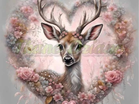 PANEL DRUKOWANY JELONEK W KWIATOWYM SERCU NR 8