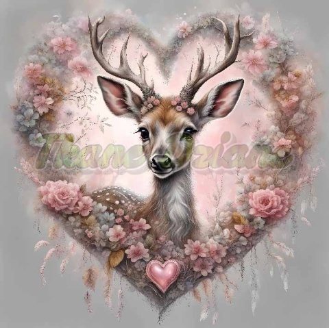 PANEL DRUKOWANY JELONEK W KWIATOWYM SERCU NR 8