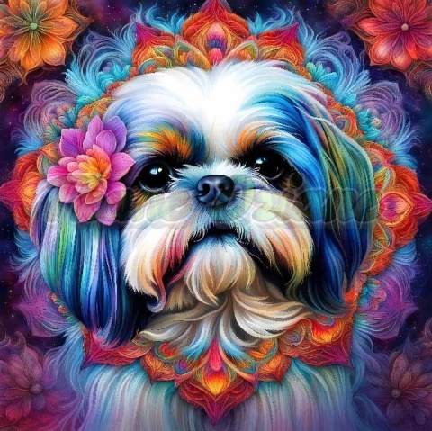 PANEL DRUKOWANY NEONOWY SHIH TZU NR 19
