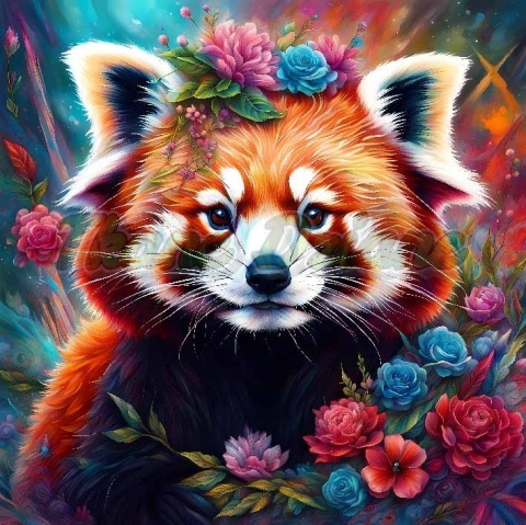 PANEL DRUKOWANY NEONOWY RED PANDA NR 16