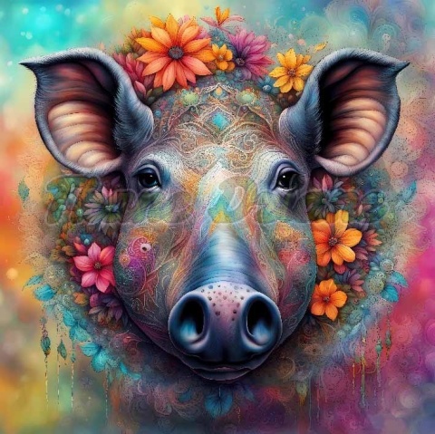 PANEL DRUKOWANY NEONOWY TAPIR NR 14