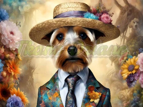 PANEL DRUKOWANY POZIOMY NA PODUSZKI YORK W KAPELUSZU