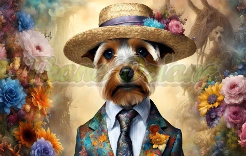 PANEL DRUKOWANY POZIOMY NA PODUSZKI YORK W KAPELUSZU