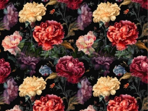 TKANINA DRUKOWANA KWIATY NR 13