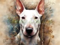 PANEL DRUKOWANY AKWARELOWE PSY -BULLTERRIER NR 26