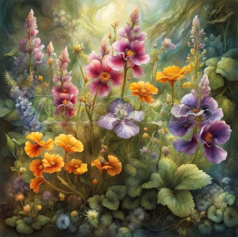 PANEL DRUKOWANY KWIATY NR 1