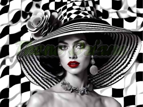 PANEL DRUKOWANY KOBIETY RETRO NR 4