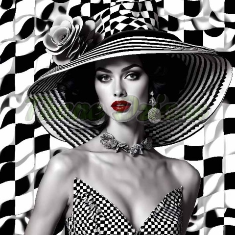 PANEL DRUKOWANY KOBIETY RETRO NR 4