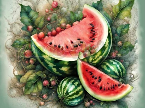 PANEL DRUKOWANY OWOCE- ARBUZ NR 7