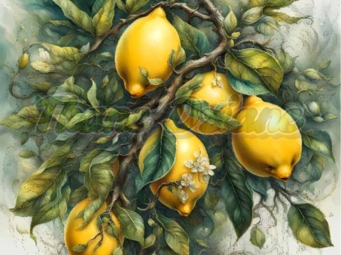 PANEL DRUKOWANY OWOCE- CYTRYNY NR 3