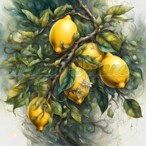 PANEL DRUKOWANY OWOCE- CYTRYNY NR 3