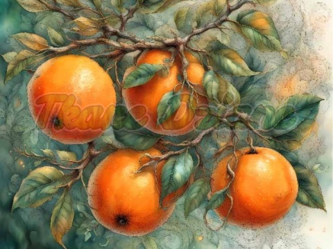 PANEL DRUKOWANY OWOCE- POMARAŃCZE NR 10