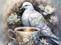 PANEL DRUKOWANY PTAKI Z FILIŻANKĄ NR 3