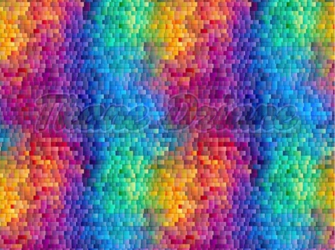 TKANINA DRUKOWANA GEOMETRYCZNA MOZAIKA NR 4