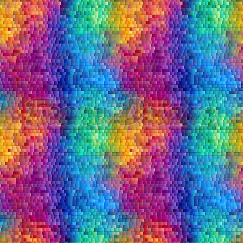 TKANINA DRUKOWANA GEOMETRYCZNA MOZAIKA NR 4