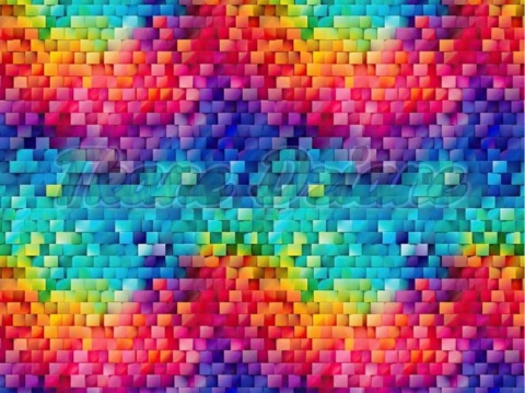 TKANINA DRUKOWANA GEOMETRYCZNA MOZAIKA NR 5