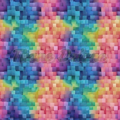 TKANINA DRUKOWANA GEOMETRYCZNA MOZAIKA NR 7