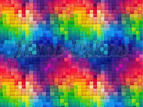 TKANINA DRUKOWANA GEOMETRYCZNA MOZAIKA NR 8