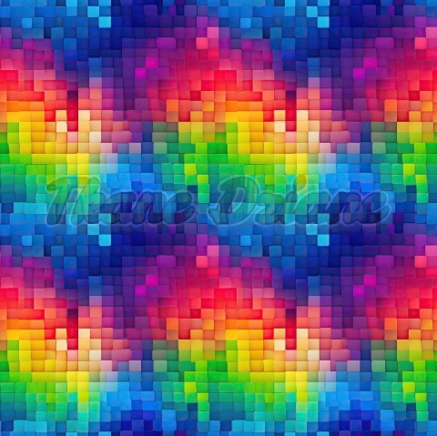 TKANINA DRUKOWANA GEOMETRYCZNA MOZAIKA NR 8