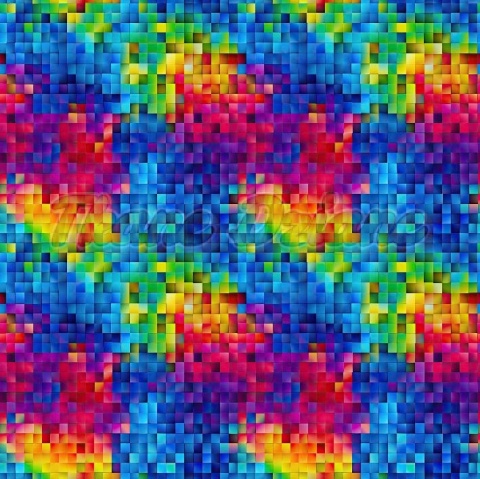 TKANINA DRUKOWANA GEOMETRYCZNA MOZAIKA NR 9