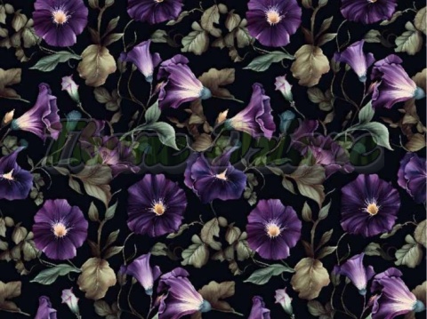 TKANINA DRUKOWANA KWIATY NR 17