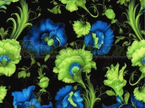 TKANINA DRUKOWANA KWIATY NR 20