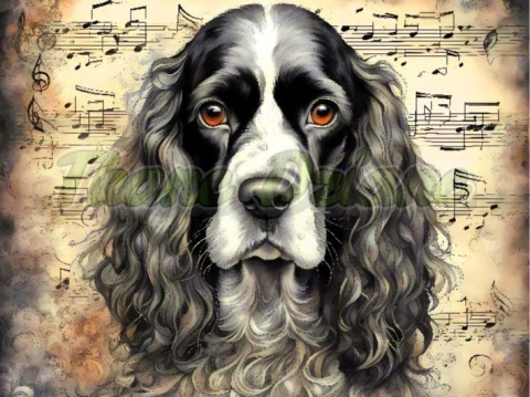 PANEL DRUKOWANY AKWARELOWE PSY -SPANIEL ANGIELSKI NR 56