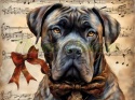 PANEL DRUKOWANY AKWARELOWE PSY -CANE CORSO NR 62