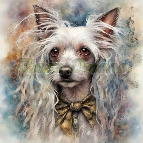 PANEL DRUKOWANY AKWARELOWE PSY -GRZYWACZ CHIŃSKI NR 64