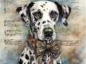 PANEL DRUKOWANY AKWARELOWE PSY -DALMATYŃCZYK NR 66