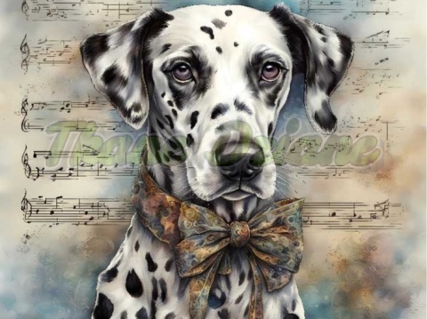 PANEL DRUKOWANY AKWARELOWE PSY -DALMATYŃCZYK NR 66