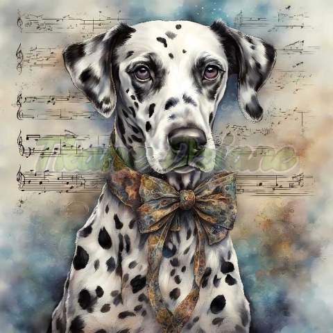 PANEL DRUKOWANY AKWARELOWE PSY -DALMATYŃCZYK NR 66