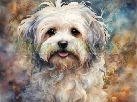 PANEL DRUKOWANY AKWARELOWE PSY -HAWAŃCZYK NR 38