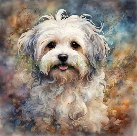 PANEL DRUKOWANY AKWARELOWE PSY -HAWAŃCZYK NR 38