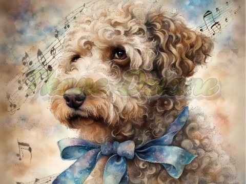 PANEL DRUKOWANY AKWARELOWE PSY -LAGOTTO ROMAGNIOLO NR 44