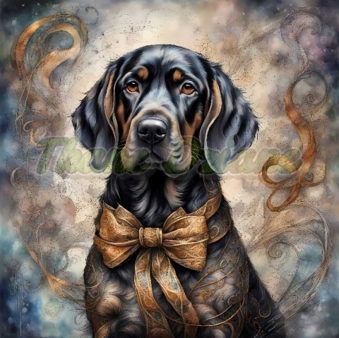 PANEL DRUKOWANY AKWARELOWE PSY -GOŃCZY POLSKI NR 47