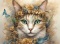 PANEL DRUKOWANY AKWARELOWY KOT - SNOWSHOE NR 3