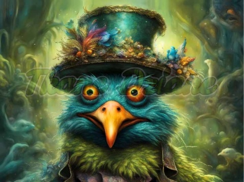 PANEL DRUKOWANY KOLOROWE PTAKI NR 11