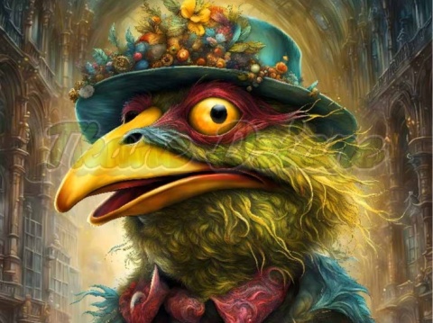 PANEL DRUKOWANY KOLOROWE PTAKI NR 12