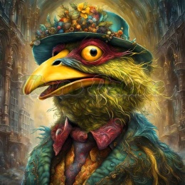 PANEL DRUKOWANY KOLOROWE PTAKI NR 12