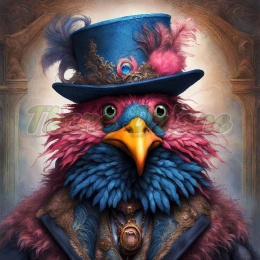 PANEL DRUKOWANY KOLOROWE PTAKI NR 2