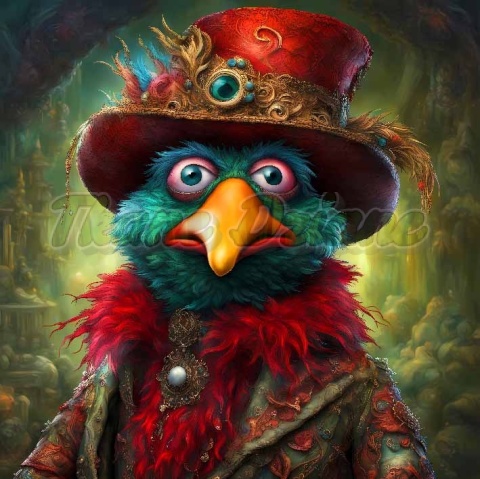 PANEL DRUKOWANY KOLOROWE PTAKI NR 5