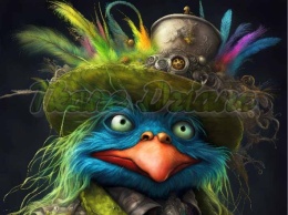 PANEL DRUKOWANY KOLOROWE PTAKI NR 6