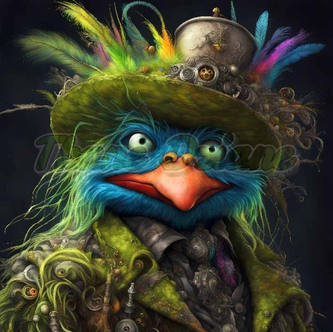 PANEL DRUKOWANY KOLOROWE PTAKI NR 6