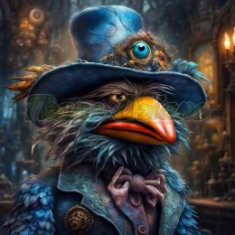 PANEL DRUKOWANY KOLOROWE PTAKI NR 7