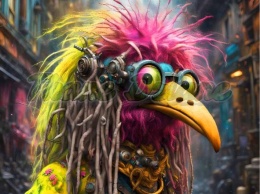 PANEL DRUKOWANY KOLOROWE PTAKI NR 8